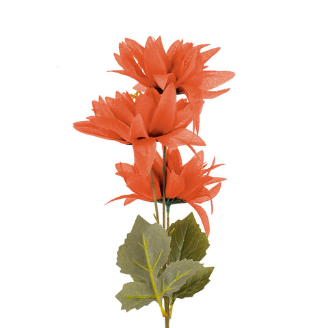 Ramo de Flores Artificiales color Naranja, 62cm