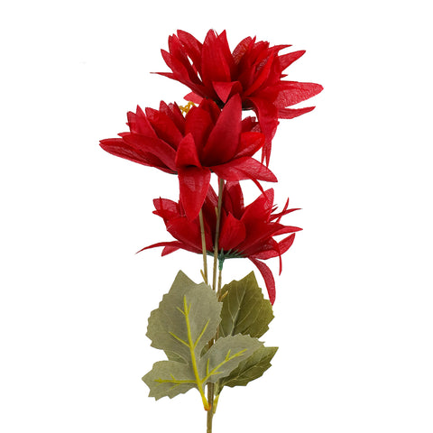 Ramo de Flores Artificiales color Rojo, 62cm