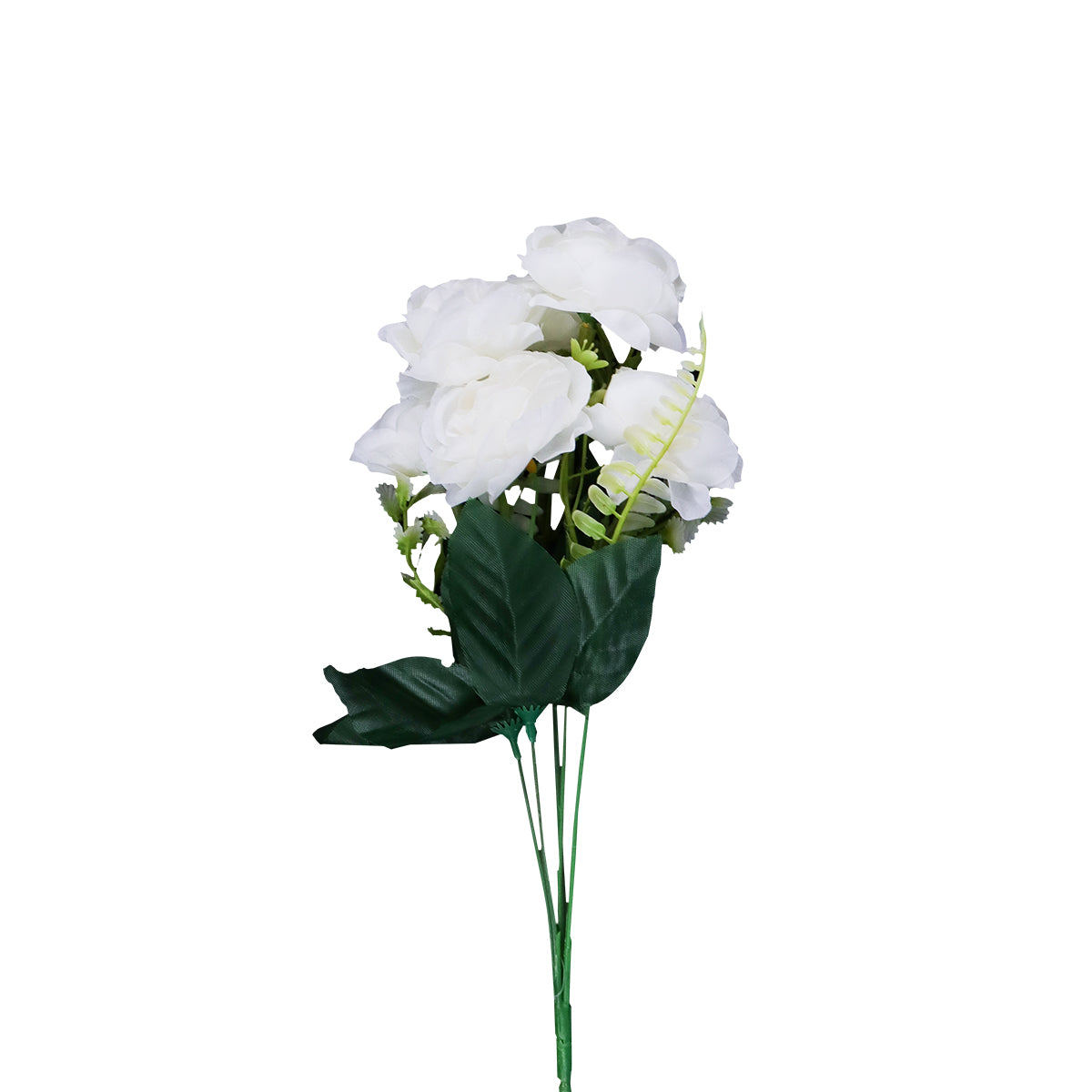 Follaje de Rosas Decorativo, color Blanco