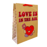 Bolsa de Papel Kraft para Regalo, Love Is In The Air