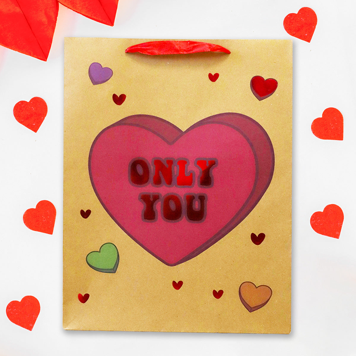 Bolsa de Papel Kraft para Regalo, Only You