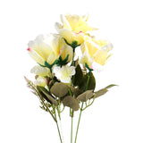 Ramo de Rosas Artificial, Color Amarillo