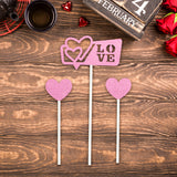 Decoración de San Valentín para Pasteles, color Rosa