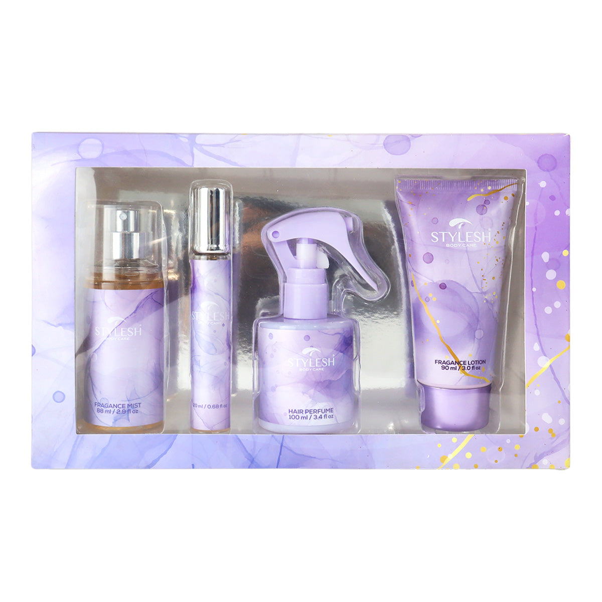 Kit Fragancia y Cuidado, Stylesh Body Care, Color Morado