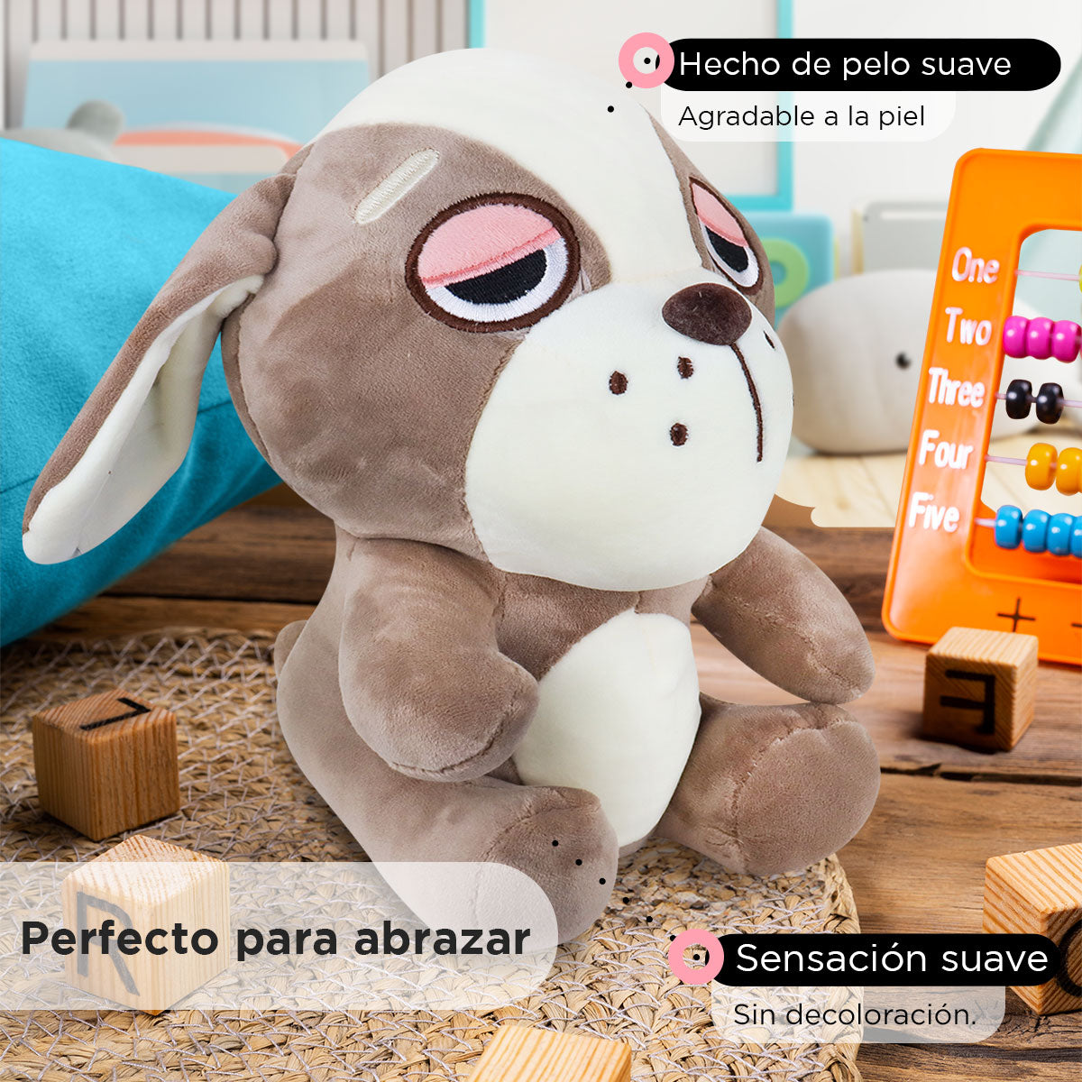 Kit de Peluche, Perrito, Color Café ¡Llévate 3 y paga 2!