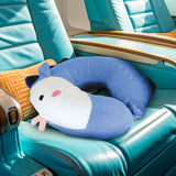 Almohada con Diseño de Pez color Azul Marino para Viaje