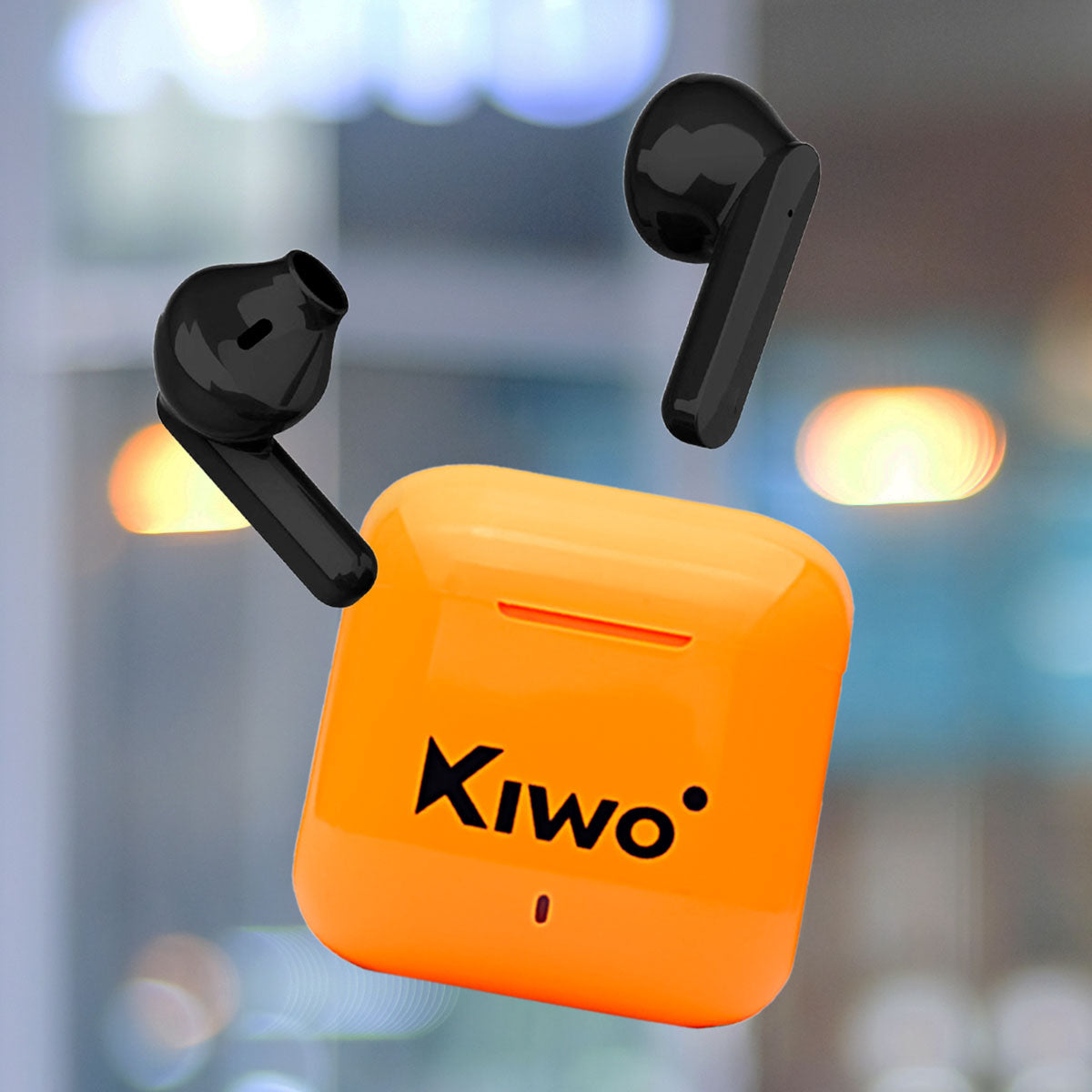 Audífonos Inalámbricos True Wireless Pek color Naranja, Kiwo