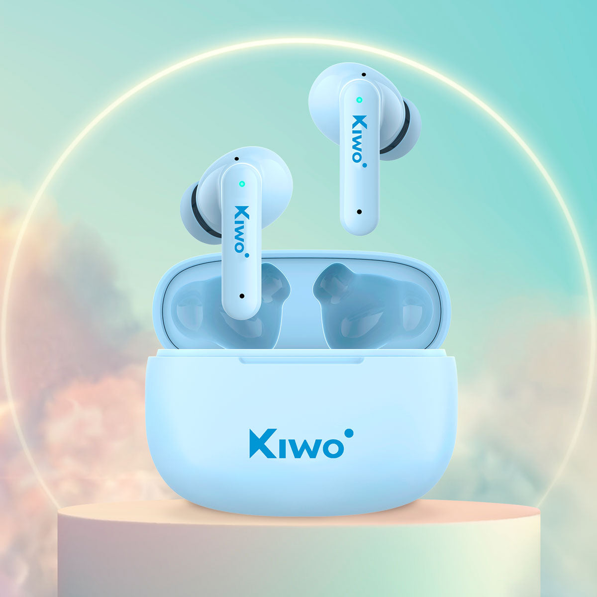 Audífonos Inalámbricos True Wireless Nai color Azul, Kiwo