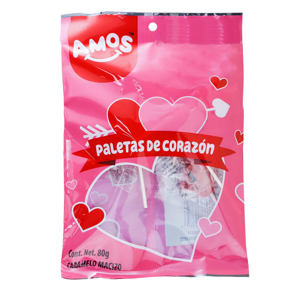 Paletas de Corazón Amos, 80gr