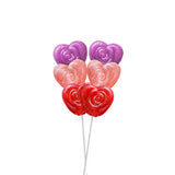 Paletas de Rosas de Corazón Amos, 60gr