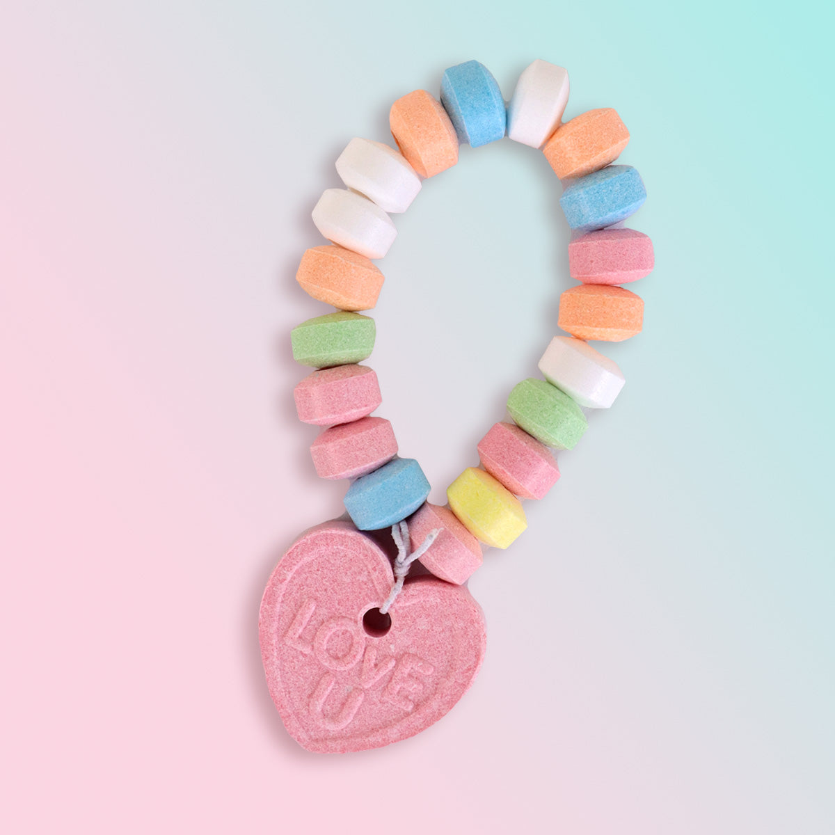 Pulseras de Dulces en Forma de Corazón, Amos 67 gr.