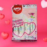 Pulseras de Dulces en Forma de Corazón, Amos 67 gr.