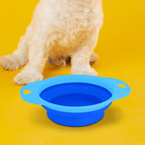 Plato Plegable color Azul para Mascota