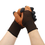 Guantes de Carnaza con Dedal Rudo, Tec Treck