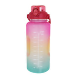 Botella Motivacional color Rosa, 2Lts.