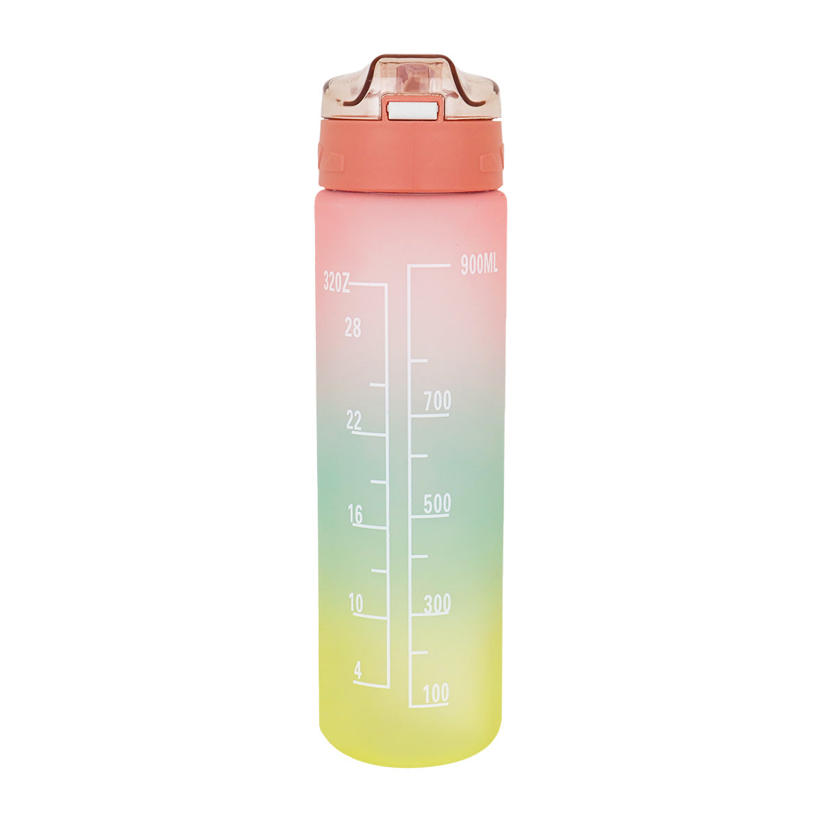 Botella Motivacional color Coral, 900ml