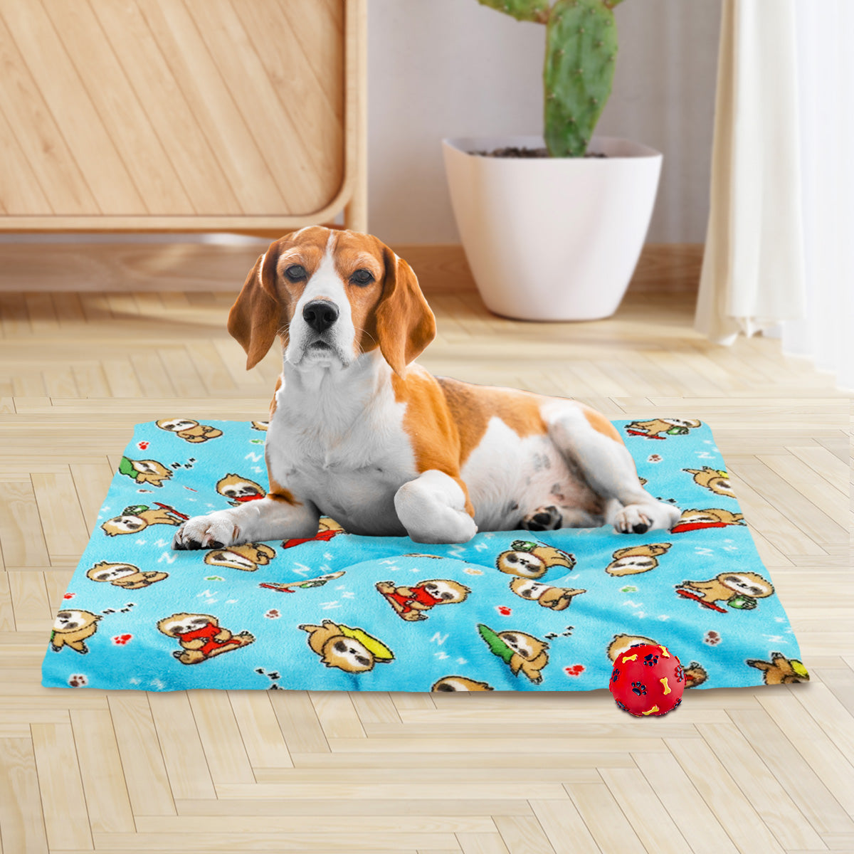 Cama con Estampado de Oso Perezoso para Mascota, 75x55cm