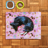 Cama con Estampado de Pasteles para Mascota, 75x55cm