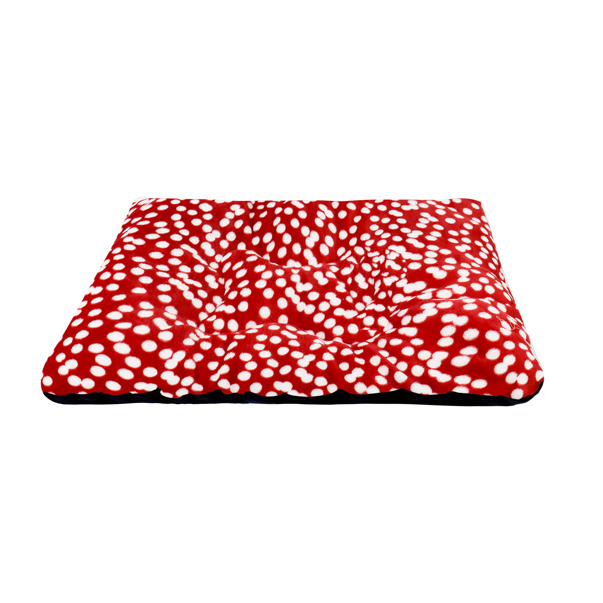 Cama con Estampado de Puntos para Mascota, color Rojo, 75x55cm