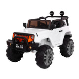 Carrito Jeep Eléctrico color Blanco para Niños