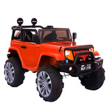 Carrito Jeep Eléctrico color Rojo para Niños