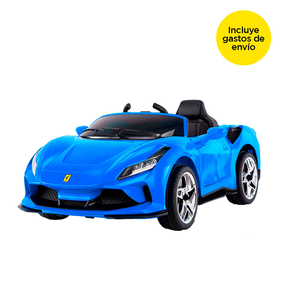 Carrito Ferrari Eléctrico color Azul para Niños