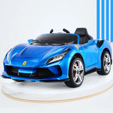Carrito Ferrari Eléctrico color Azul para Niños
