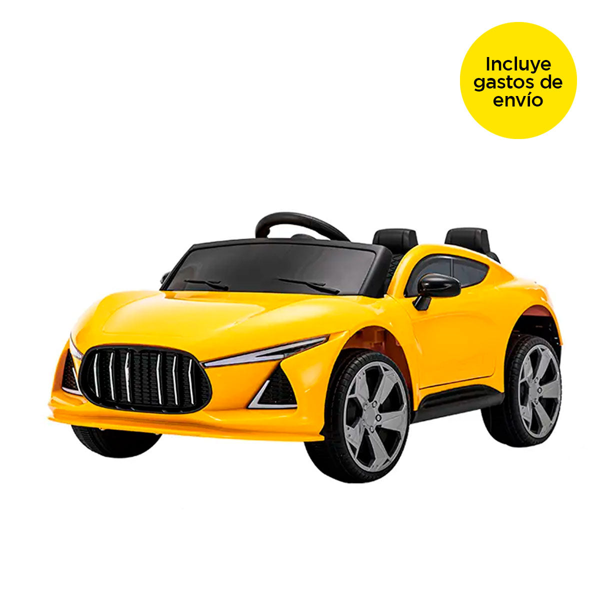 Carrito Eléctrico Deportivo color Amarillo para Niños