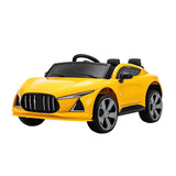 Carrito Eléctrico Deportivo color Amarillo para Niños