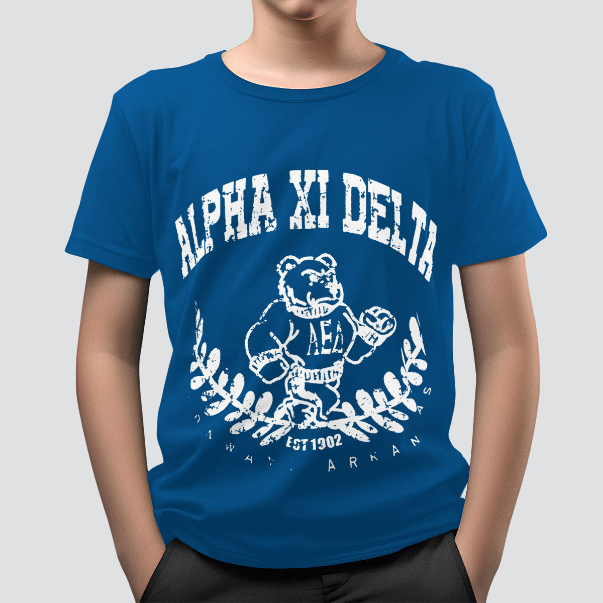 Playera Básica con Estampado de Tigre para Niño, color Azul