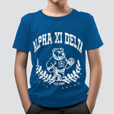 Playera Básica con Estampado de Tigre para Niño, color Azul