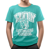 Playera Básica con Estampado de León para Niño, color Aqua