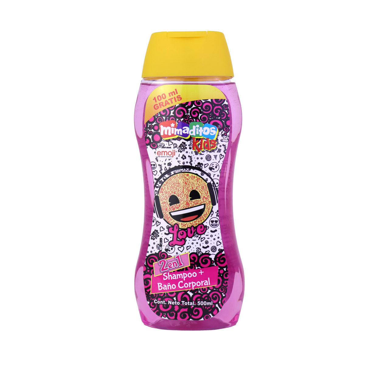 Shampoo 2 en 1 para Niños, Mimaditos Kids, color Rosa