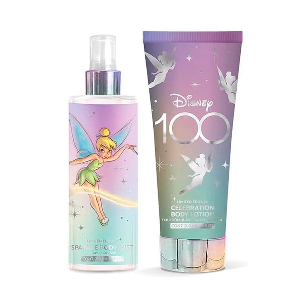 Disney 100, Set de Fragancia Corporal + Crema Humectante, Edición Campanita