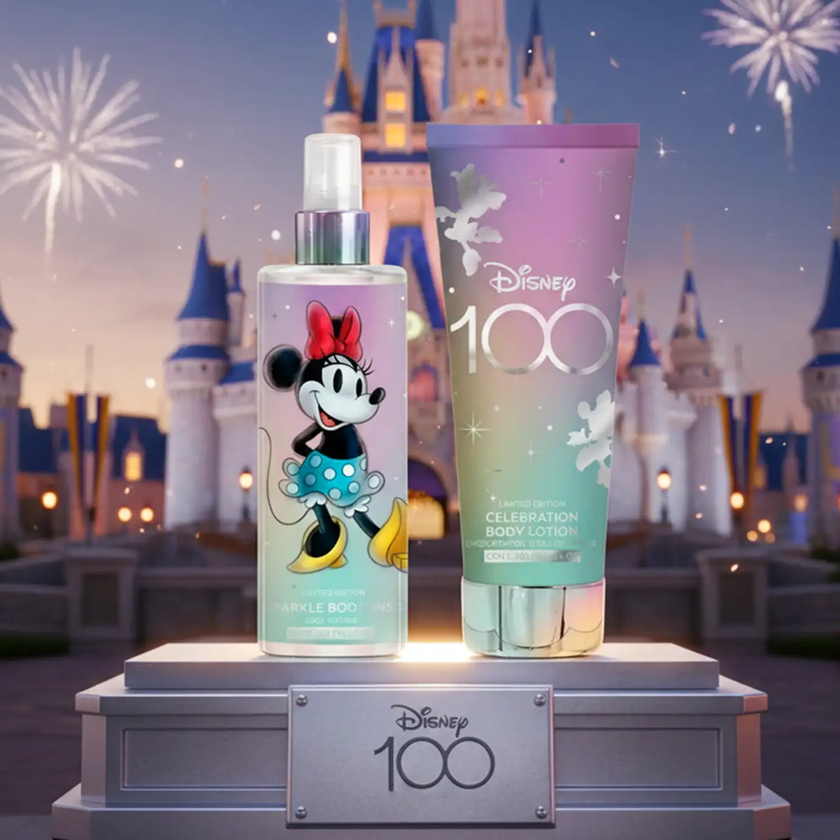 Disney 100, Set de Fragancia Corporal + Crema Humectante, Edición Minnie Mouse