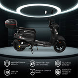 Motobici Eléctrica Kiwo E-Bike Z7, color Negro