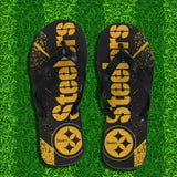 Sandalias Unisex de los Steelers, NFL