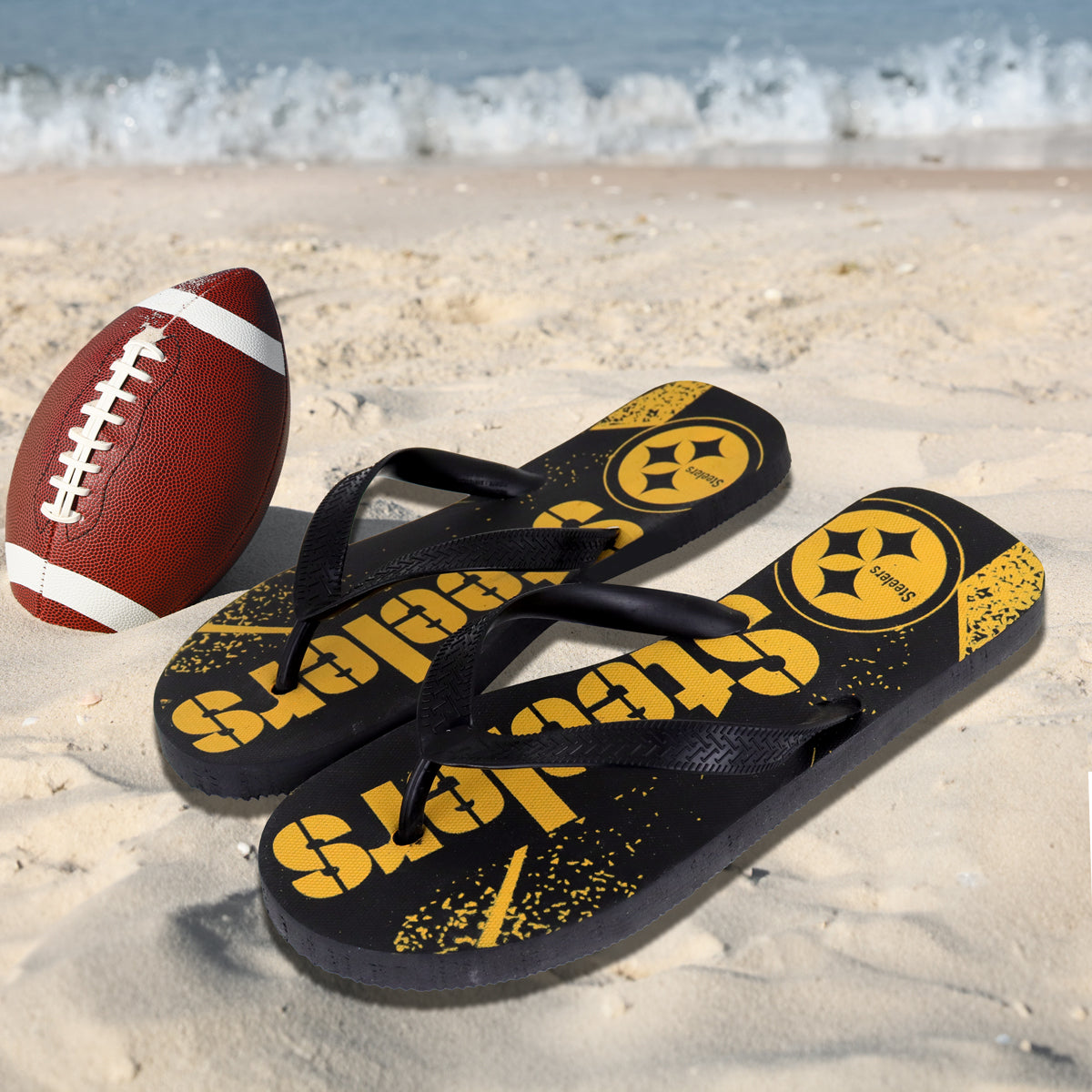 Sandalias Unisex de los Steelers, NFL