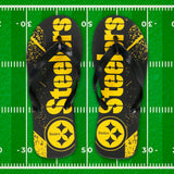 Sandalias Unisex de los Steelers, NFL