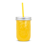 Mason Jar color Amarillo 350ml