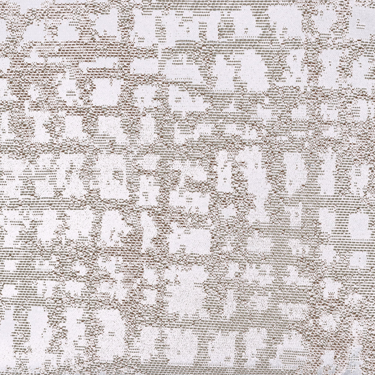 Cortina Diseño Tipo Cuadricular color Blanco con Café 200 x 140cm