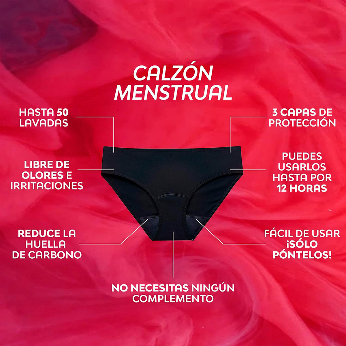 Ropa interior para menstruación reutilizable sale