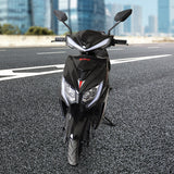 Motocicleta Eléctrica Kiwo E-Bike ZL color Negro con Rojo