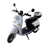 Motocicleta Eléctrica Kiwo E-Bike ZT color Blanco con Azul