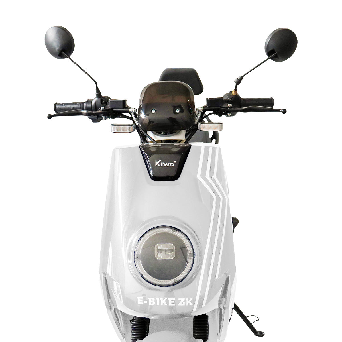 Motocicleta Eléctrica E-Bike ZK color Blanco con Plata, , Marca Kiwo