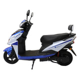 Motocicleta Eléctrica Kiwo E-Bike ZL color Azul con Blanco