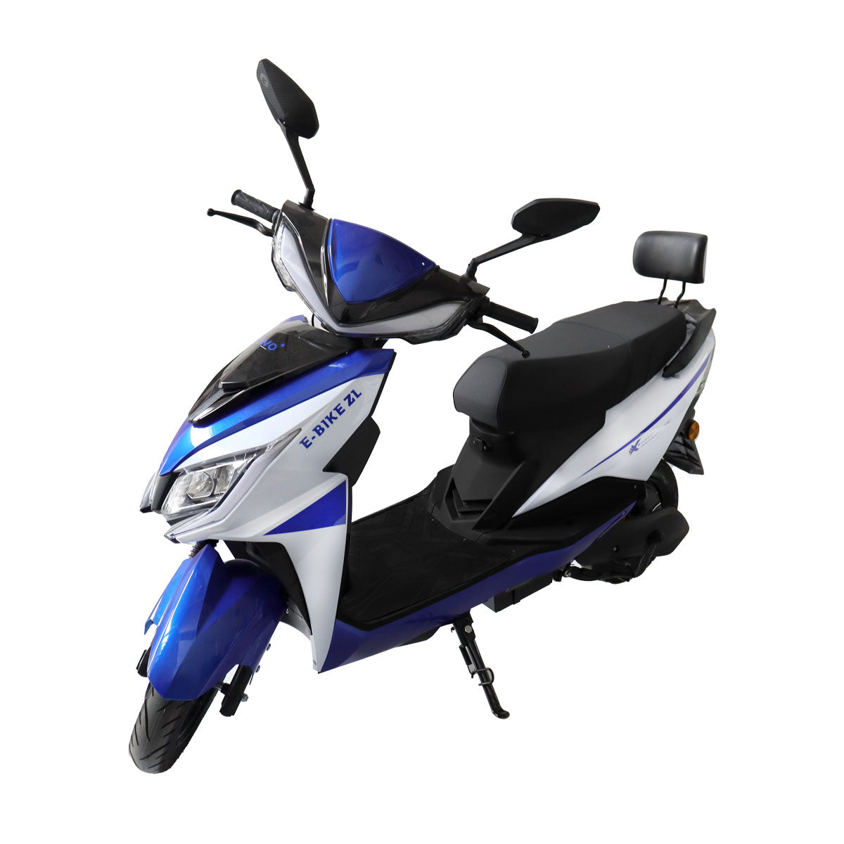 Motocicleta Eléctrica Kiwo E-Bike ZL color Azul con Blanco