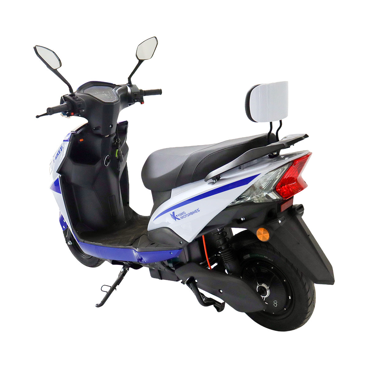 Motocicleta Eléctrica Kiwo E-Bike ZL color Azul con Blanco