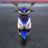 Motocicleta Eléctrica Kiwo E-Bike ZL color Azul con Blanco
