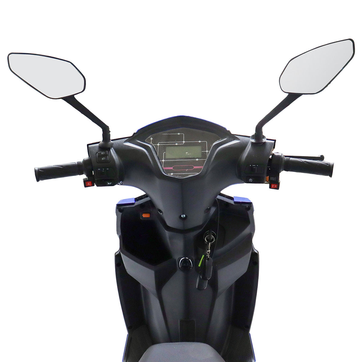 Motocicleta Eléctrica Kiwo E-Bike ZL color Azul con Blanco